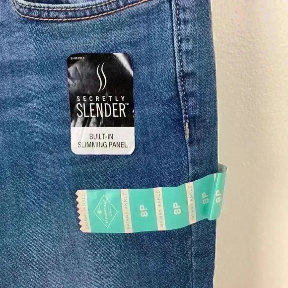 🆕NWT St John’s Bay Secret Slender Skinny Jeans 8P - Picture 4 of 11